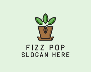 Garden Plant Pot  logo design