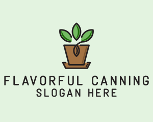 Garden Plant Pot  logo design