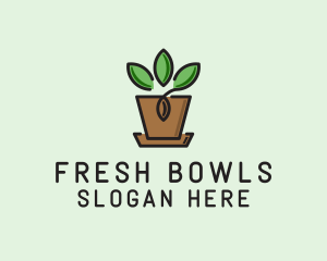 Garden Plant Pot  logo design