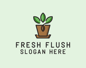 Garden Plant Pot  logo design