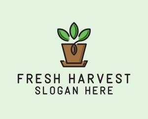 Garden Plant Pot  logo design