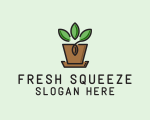 Garden Plant Pot  logo design