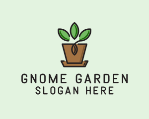 Garden Plant Pot  logo design