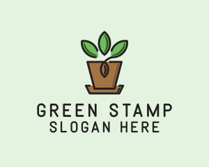 Garden Plant Pot  logo design