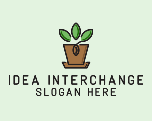 Garden Plant Pot  logo design