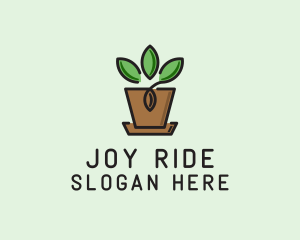 Garden Plant Pot  logo design