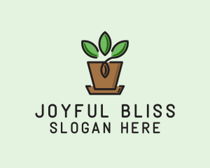 Garden Plant Pot  logo design