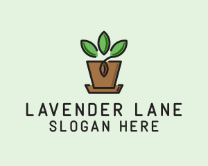 Garden Plant Pot  logo design