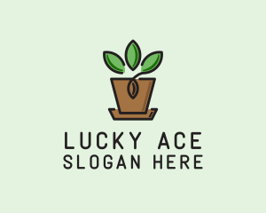 Garden Plant Pot  logo design