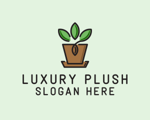 Garden Plant Pot  logo design