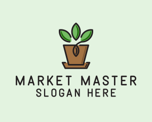 Garden Plant Pot  logo design