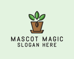 Garden Plant Pot  logo design