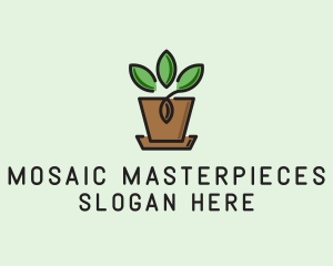 Garden Plant Pot  logo design