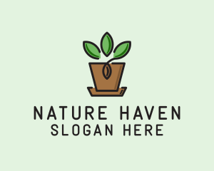 Garden Plant Pot  logo design