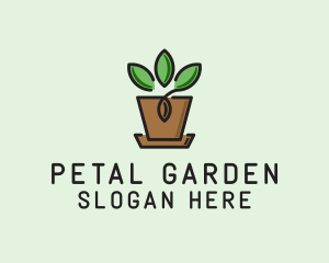 Garden Plant Pot  logo design