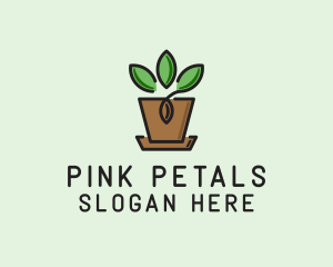 Garden Plant Pot  logo design