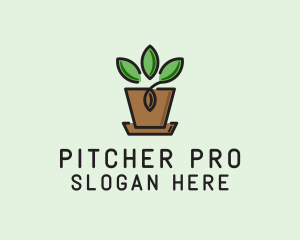 Garden Plant Pot  logo design