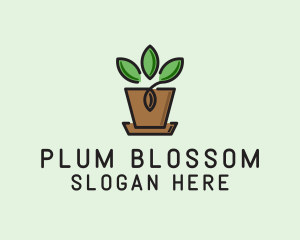 Garden Plant Pot  logo design