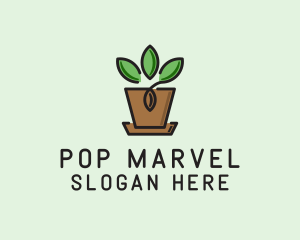 Garden Plant Pot  logo design