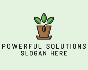 Garden Plant Pot  logo design