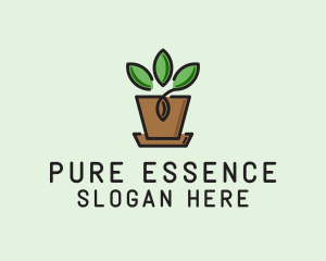 Garden Plant Pot  logo design