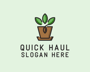 Garden Plant Pot  logo design