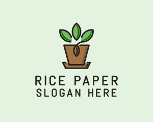 Garden Plant Pot  logo design