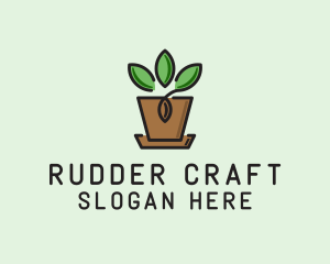 Garden Plant Pot  logo design