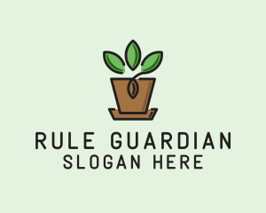 Garden Plant Pot  logo design