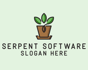 Garden Plant Pot  logo design