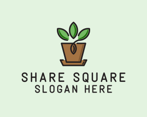 Garden Plant Pot  logo design