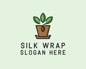 Garden Plant Pot  logo design