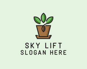 Garden Plant Pot  logo design