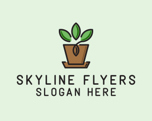 Garden Plant Pot  logo design