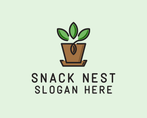 Garden Plant Pot  logo design