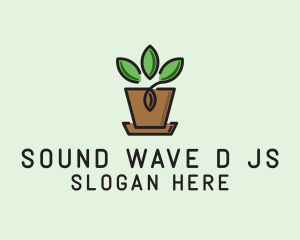 Garden Plant Pot  logo design