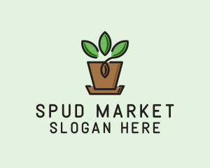 Garden Plant Pot  logo design