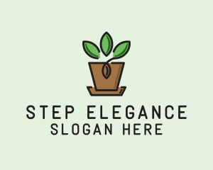 Garden Plant Pot  logo design