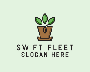 Garden Plant Pot  logo design