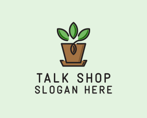 Garden Plant Pot  logo design