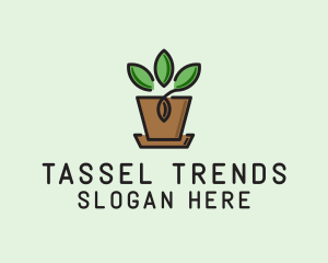 Garden Plant Pot  logo design