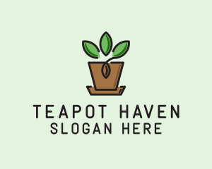 Garden Plant Pot  logo design