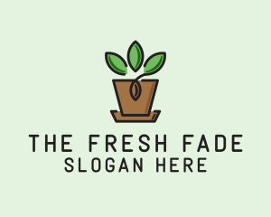 Garden Plant Pot  logo design