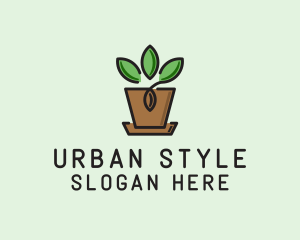 Garden Plant Pot  logo design