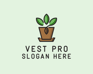 Garden Plant Pot  logo design