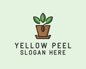 Garden Plant Pot  logo design