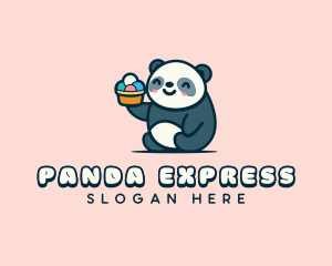 Panda Gelato Creamery logo design