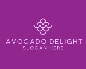 Wine Grapes Fruit logo design