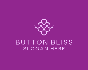 Wine Grapes Fruit logo design