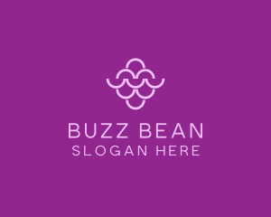 Wine Grapes Fruit logo design